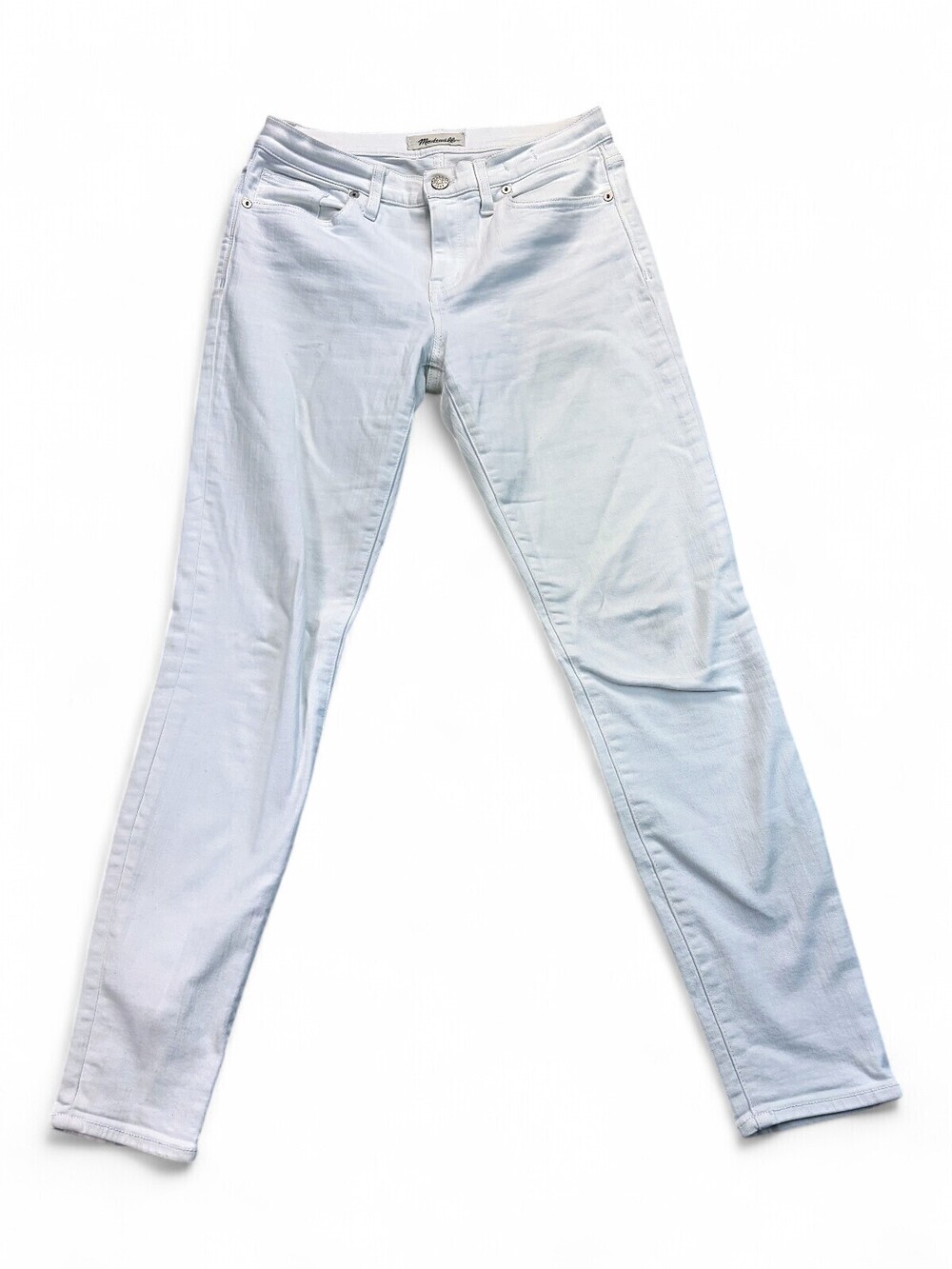 Madewell White Straight Leg Jeans 28W (Flat 14in)